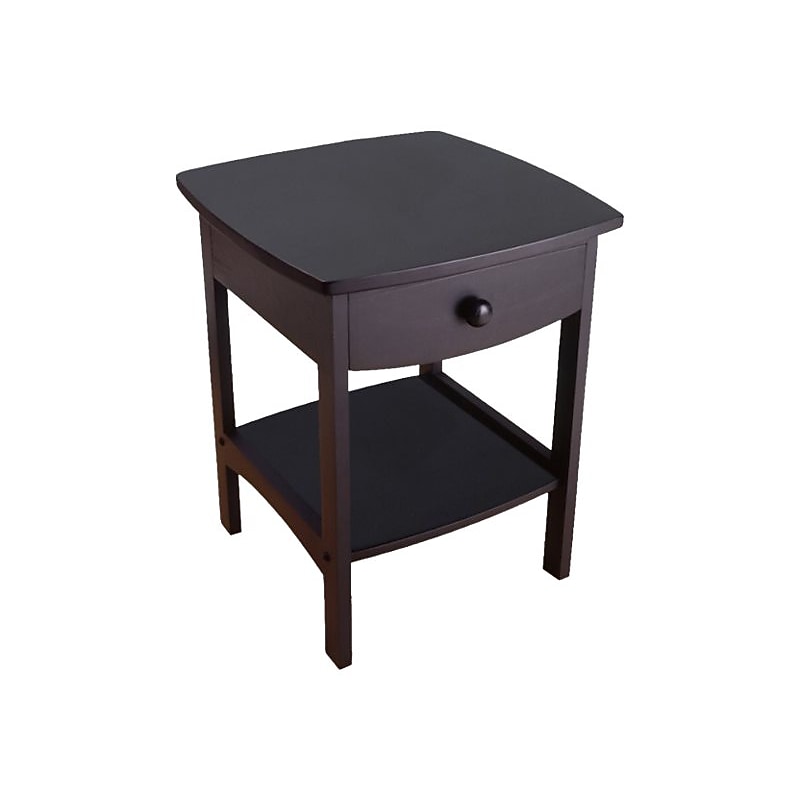 Winsome Claire 18"W x 18"D Accent Table, Black (20218) image 1