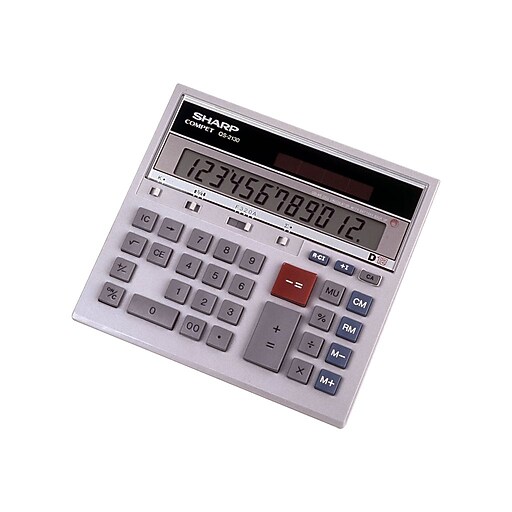 Sharp QS2130 12 Digit Commercial Desktop Calculator, Gray at Staples