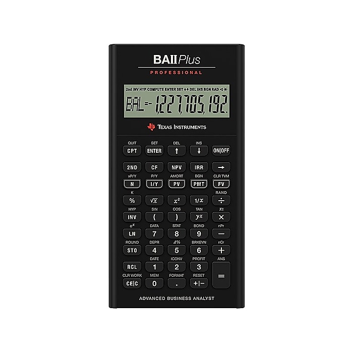 Texas Instruments BA II Plus - Professional Financial Calculator :  Amazon.sg: Office Products