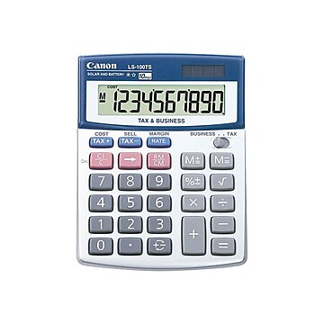 Canon Basic Calculators LS-100TS 10 Digit Financial Calculator