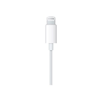 Apple EarPods with Lightning Connector Headphones, White (MMTN2AM/A)
