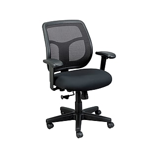 Eurotech High Back Titanium Frame Leather Executive Chair, Black