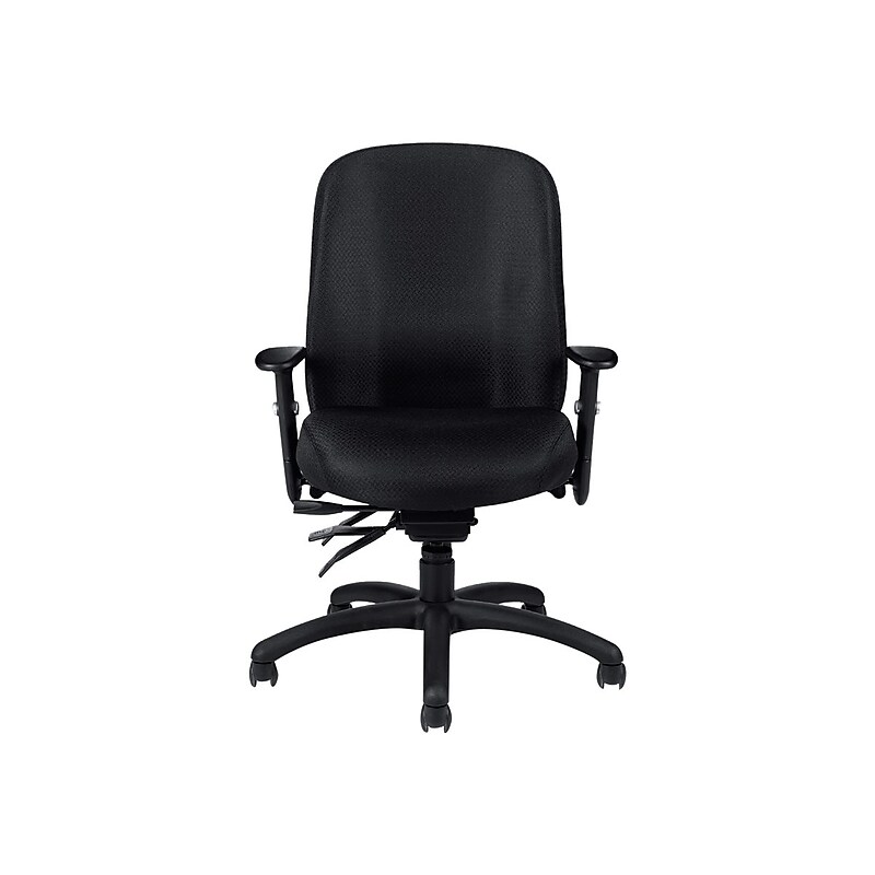 Global OTG Fabric Task Chair, Patterned Black (OTG11710-QL10) image 1