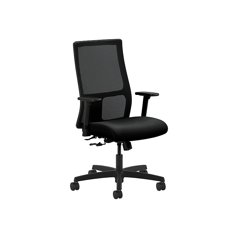 HON Ignition Mesh Back Fabric Computer and Desk Chair, Black (HIWM1.A.H.M.CU10.T.SB) image 1