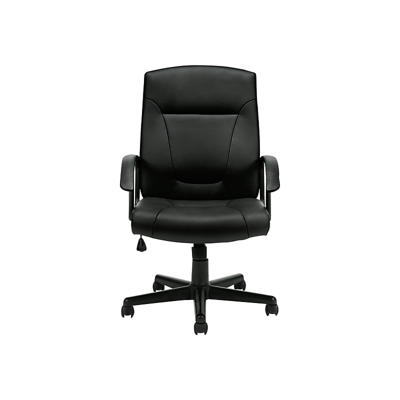 Offices To Go Faux Leather Task Chair, Black (OTG11776B) image 1