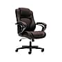 HON Vinyl High-Back Executive Chair, Center-Tilt, Fixed Arms, Brown (BSXVL402EN45)~#|#~sp35442040_sc7