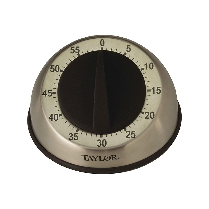 Taylor Pro Stainless Steel Timer, Silver (TAP5830) image 1