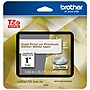 Brother P-touch Laminated Tape, 1", Gold Print on Premium Glitter White (TZe-PR254)~#|#~sp35507170_sc7