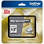 Brother P-touch TZe-PR935 Laminated Premium Label Maker Tape, 1/2" x 26-2/10', White on Glitter Silver (TZe-PR935)~#|#~sp35507186_sc7