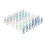 Poppin Modern Paper Clips, .31" x 1.5", Assorted, 50/Pack (105922-MC)~#|#~sp35514359_sc7