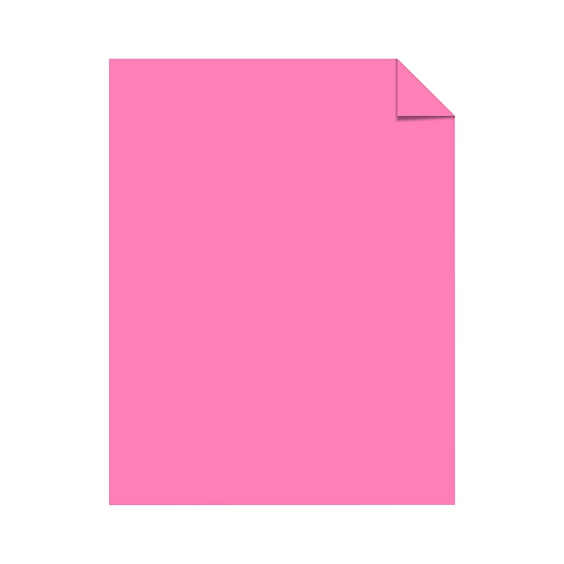 Neenah Astrobrights Paper, 8.5" x 11", 20 lbs., Pulsar Pink, 5000 Sheets/Carton (45266) image 1