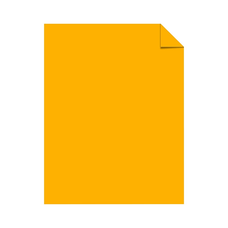 Neenah Paper Astrobrights 65 lb. Cover Paper, 8.5" x 11", Galaxy Gold, 2000 Sheets/Case (22771) image 1