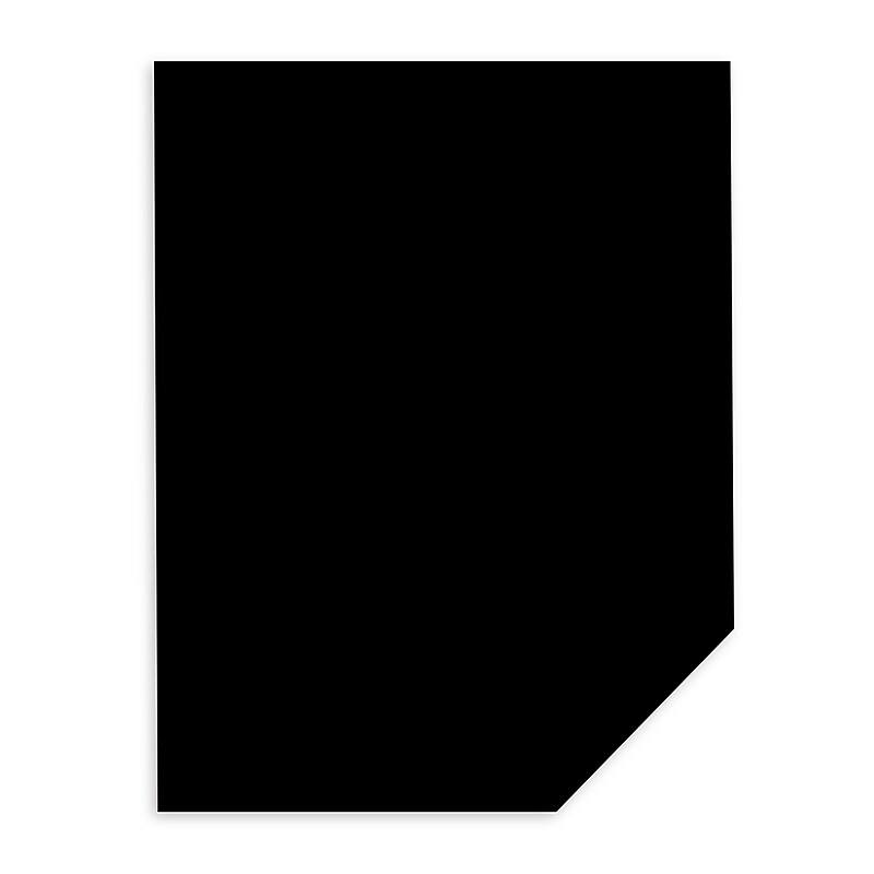 Neenah Paper Astrobrights 80 lb. Cover Paper, 8.5" x 11", Eclipse Black, 2000 Sheets/Case (45216N) image 1
