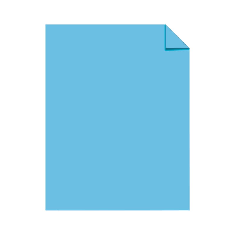 Neenah Astrobrights Paper, 8.5" x 11", 20 lbs., Lunar Blue, 5000/Carton (45239) image 1