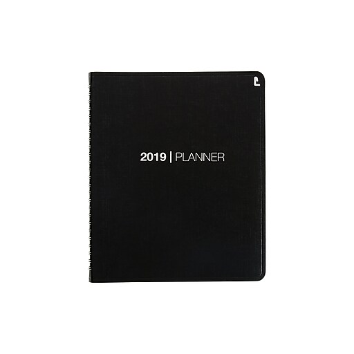 Shop Staples for 2019 Staples® Medium Weekly/Monthly Planner, 14 Months, 7" x 9", Black (5218119)
