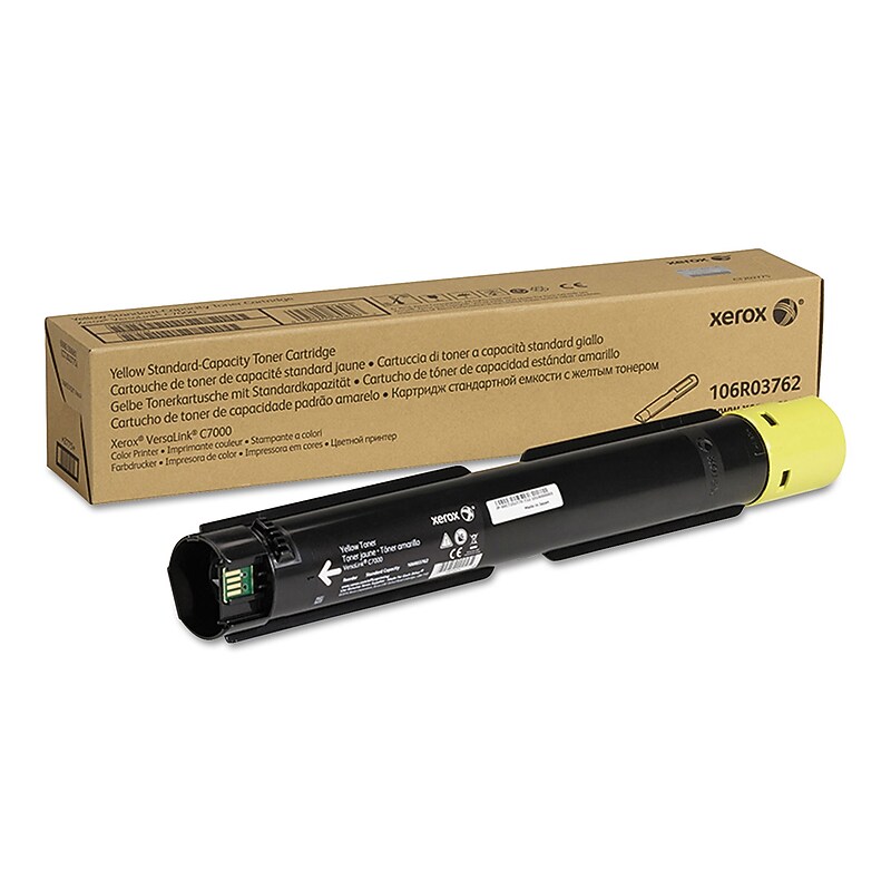 Xerox 106R03762 Yellow Standard Yield Toner Cartridge, Prints Up to 3,000 Pages image 1