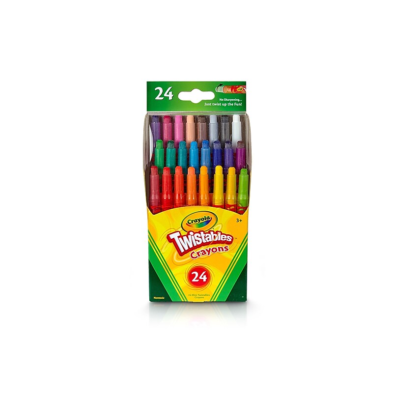 Crayola Mini Twistables Crayons, 24/Box (52-9724) image 1