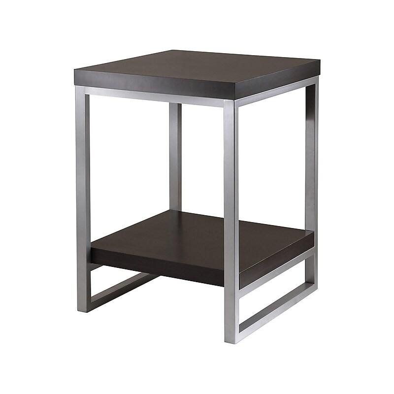 Winsome Jared 18"W x 18"D End Table, Espresso (93418) image 1
