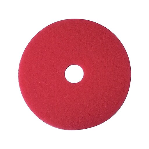 3M™ Red Buffer Pad, 13", 5/case (5100) at Staples