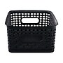 Advantus Small Weave Plastic Bin, Black, Each (36000)~#|#~sp36180566_sc7