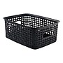 Advantus Small Weave Plastic Bin, Black, Each (36000)~#|#~sp36180567_sc7