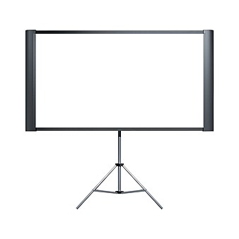 Epson Duet Ultra Portable 80" Portable Manual Tripod Projector Screen, Black (ELPSC80)