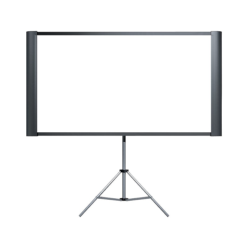 Epson Duet Ultra Portable 80" Portable Manual Tripod Projector Screen, Black (ELPSC80) image 1