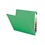 Smead Colored End Tab File Folder, Shelf-Master Reinforced Straight-Cut Tab, Letter Size, Green, 100/Bx (25110)~#|#~sp36187366_sc7