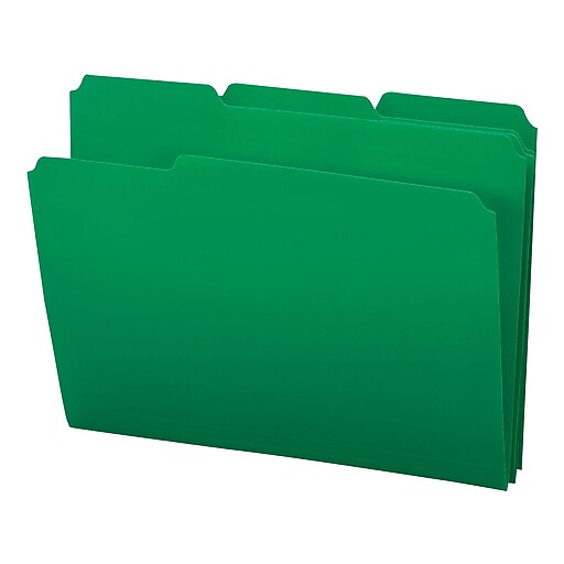 Staples Heavyweight Poly File Folders, Letter, Assorted, 24/Box Staples