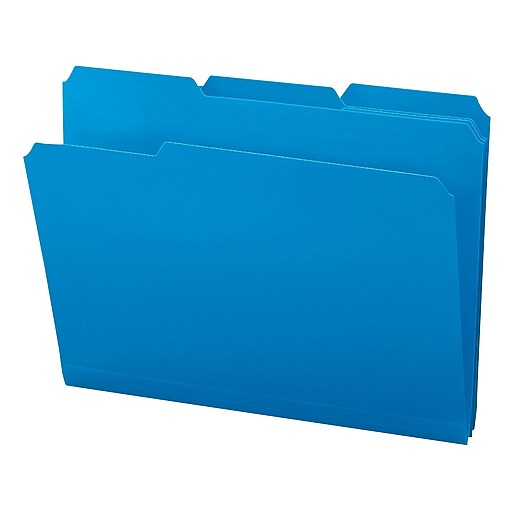 Staples Heavyweight Poly File Folders, Letter, Assorted, 24/Box Staples