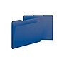 Smead Pressboard File Folder, 1/3-Cut Tab, 1" Expansion, Letter Size, Dark Blue, 25/Box (21541)~#|#~sp36187836_sc7
