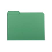 Smead Interior File Folder, 1/3-Cut Tab, Letter Size, Green, 100/Box (10247)