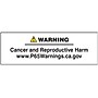 Accuform 5 3/4" x 3 1/4" Plastic Blank Front & Back Tags "WAR..", Black On Orange, 25/Pack (MWGT205PTP)~#|#~sp36188047_sc7
