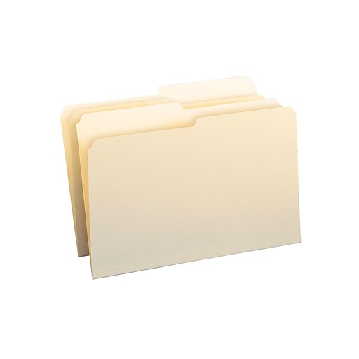 Smead® File Folder, 1/2Cut Tab, Legal Size, Manila, 100/Box (15320) at