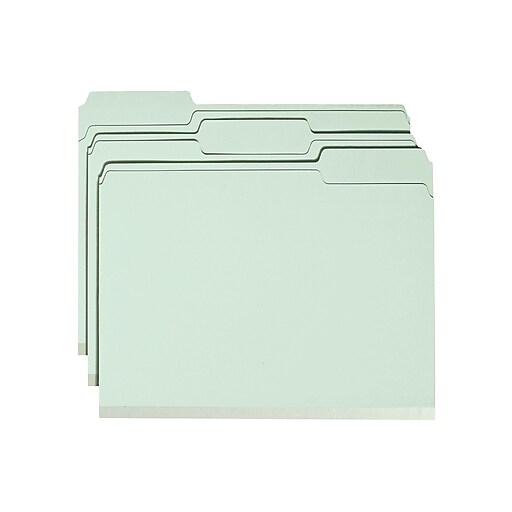 Smead Pressboard File Folder, 1/3Cut Tab, 2" Expansion, Letter Size