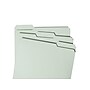 Smead Pressboard File Folder, 1/3-Cut Tab, 2" Expansion, Letter Size, Gray/Green, 25/Box  (13234)~#|#~sp36188275_sc7