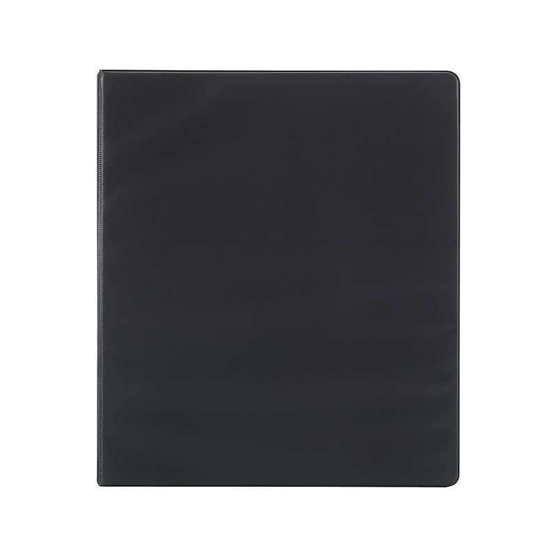 Simply 2" 3-Ring Non-View Binders, Black, 12/Pack (26587CT) image 1