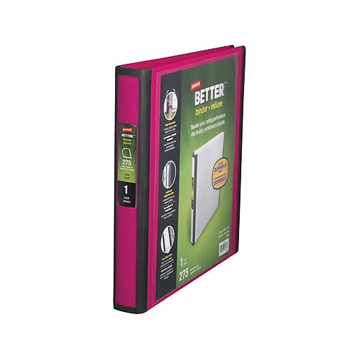 staples better 1 inch d 3 ring view binder