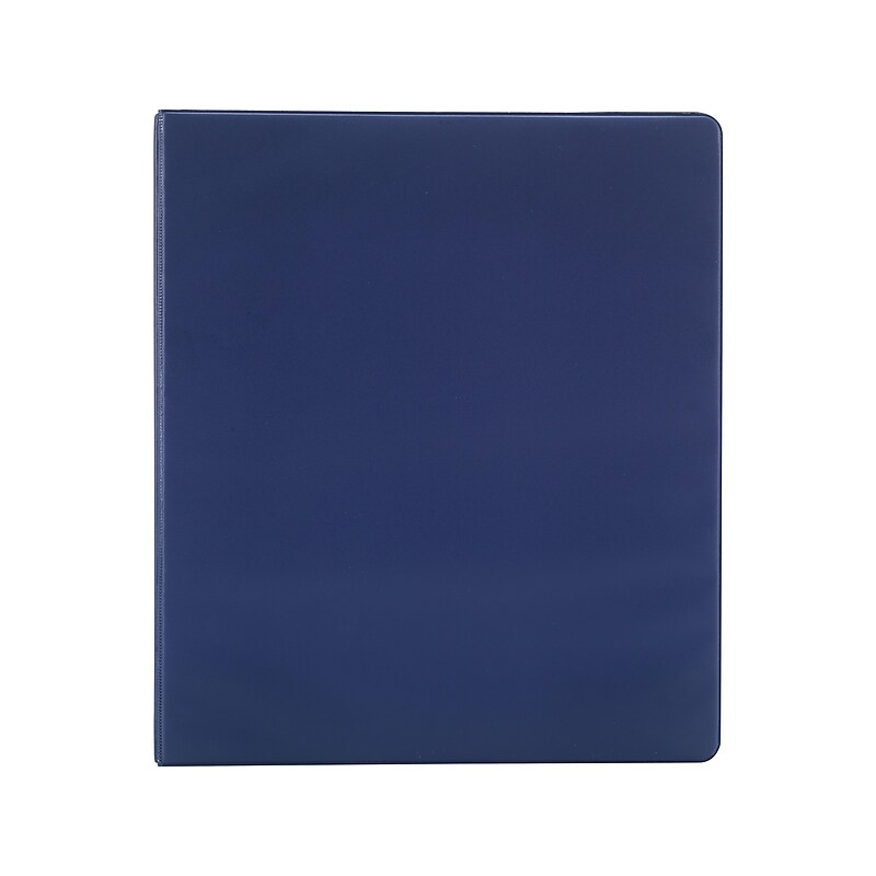 Simply 1 1/2" 3-Ring Non-View Binders, Navy, 12/Pack (26580CT) image 1