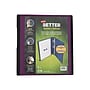 Staples Heavy Duty 1" 3-Ring Better Binder, D-Ring, Plum (22158-US)~#|#~sp36283854_sc7