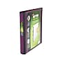 Staples Heavy Duty 1" 3-Ring Better Binder, D-Ring, Plum (22158-US)~#|#~sp36283855_sc7