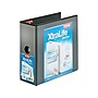 Cardinal XtraLife ClearVue Heavy Duty 5" 3-Ring Non-View Binders, D-Ring, Black (26351CB)~#|#~sp36284594_sc7