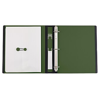 Staples 3" 3-Ring Better Binder, Olive (22173-US)