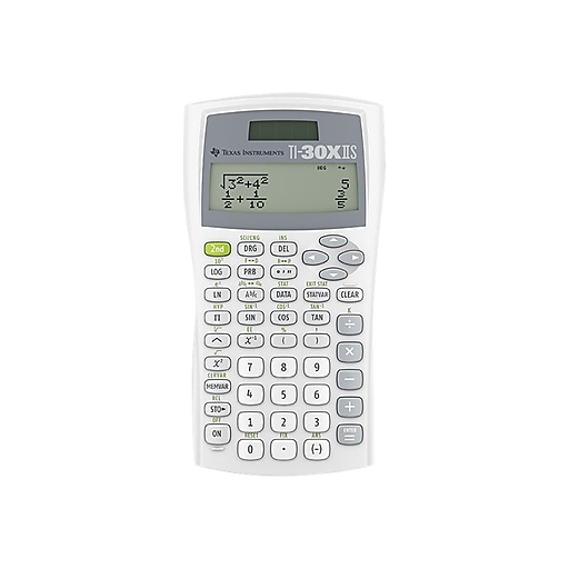 Texas Instruments TI-30XIIS 10-Digit Scientific Calculator, White