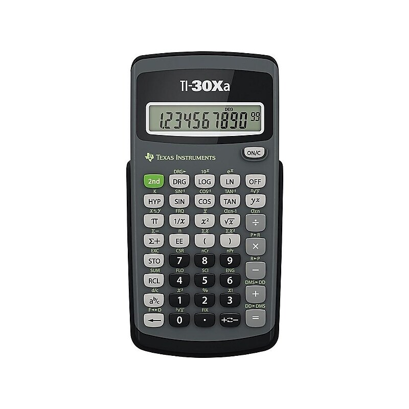 Texas Instruments TI-30Xa 10-Digit Scientific Calculator, Black image 1