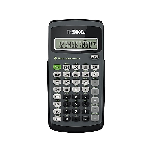 Texas Instruments Basic Scientific Calculator with 10 Digit Display New Cover 