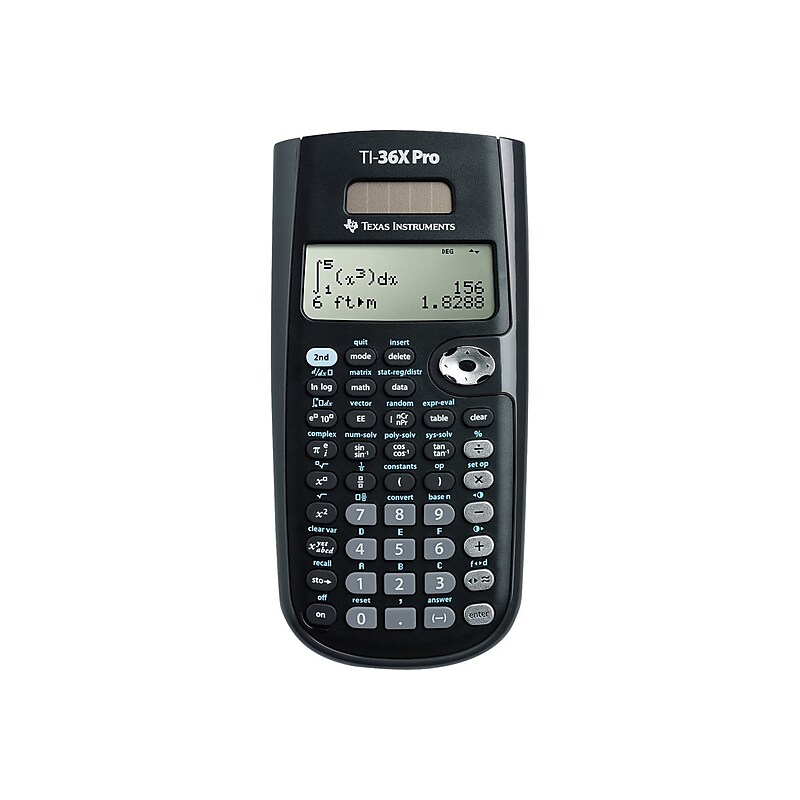 Texas Instruments TI-36X Pro 16-Digit Scientific Calculator, Black image 1