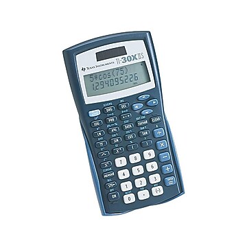 Texas Instruments TI-30XIIS 10-Digit Scientific Battery & Solar Powered Scientific Calculator, Blue (TI30XIIS)