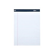 Staples Signa Notepads, 8.5" x 11.75", Wide, White, 50 Sheets/Pad, 12 Pads/Pack (18134/18134STP)