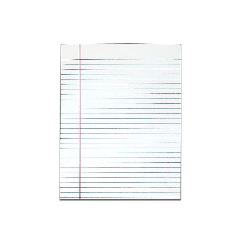 TOPS Legal Notepads, 8.5" x 11", Wide, White, 50 Sheets/Pad, 12 Pads/Pack (7523) image 1